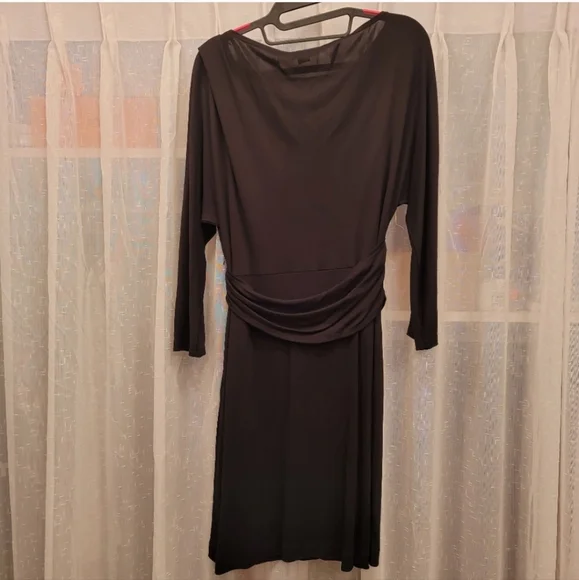Theory Ivista Black Dress 3/4 Sleeves Size 8 NWT - Picture 4 of 14